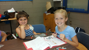 Hazel Brown, 1st grade & Shayla Pugh, 3rd Grade are students from East Fannin Elementary
