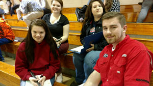 L-R: Hannah Cain, Taylor VanZandt, Sydney Williamson, Seth Davis