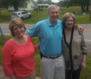 Deana Moss, Bill Stephens and Inez Davis. Ms. Davis is double-kin to the Stephens family.