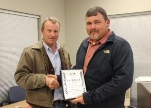 Sheriff Dane Kirby and Post One Earl Johnson