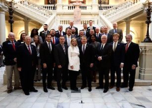 senators standing together